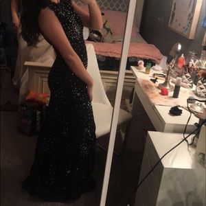 black sparkle prom dress